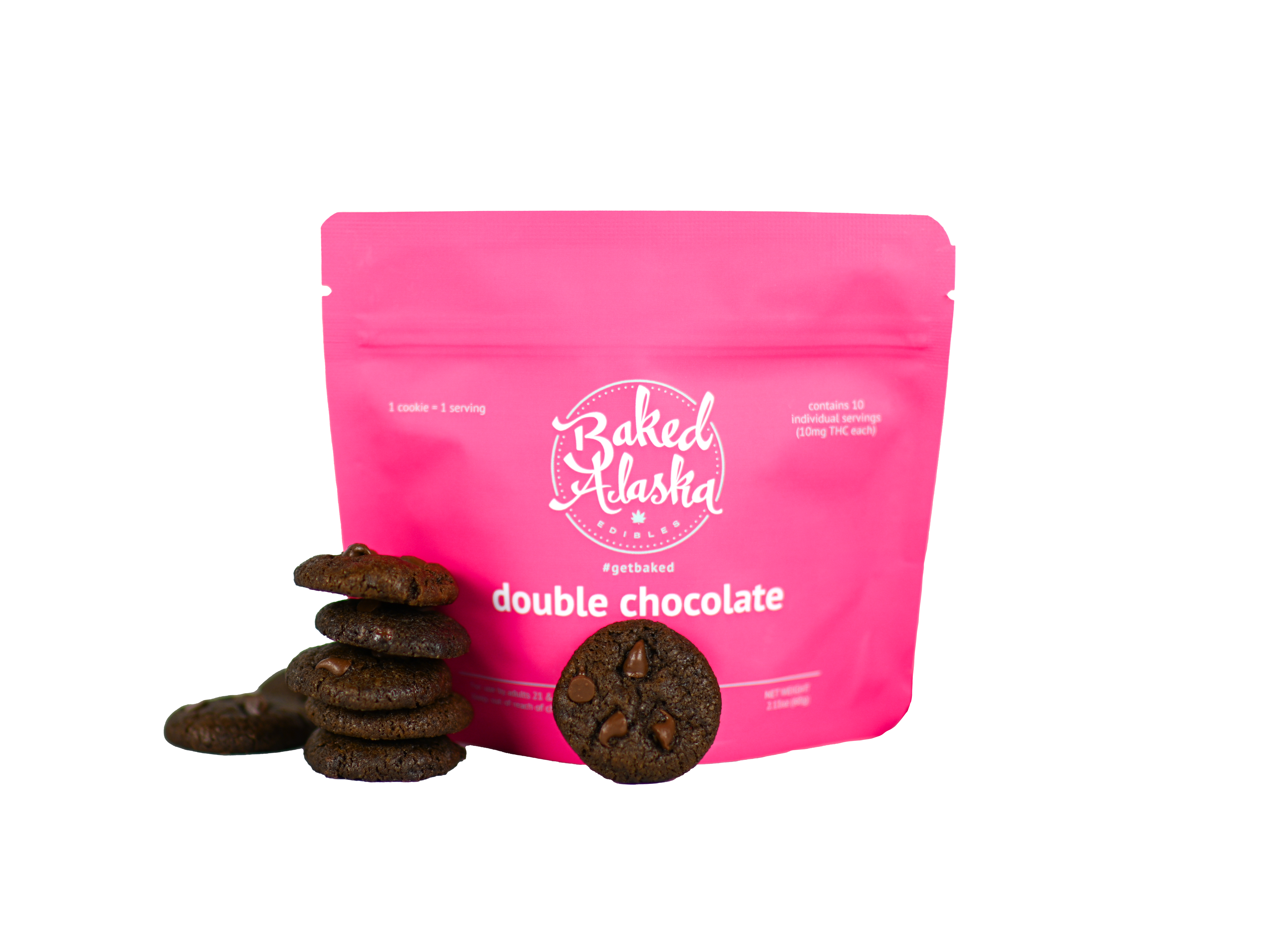 Photograph of Product: 2:1 / Double Chocolate Cookies / 10pk / 100mg / Sativa