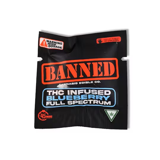 Photograph of product: AU Banned: Blueberry Single Gummy 200mg