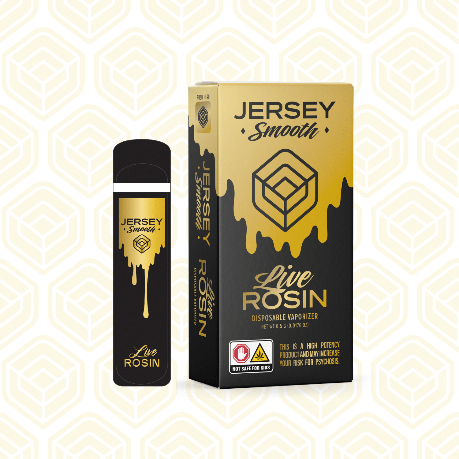 Photograph of product: Banana Mac | .5g  Live Rosin Vape Cart  | Jersey Smooth