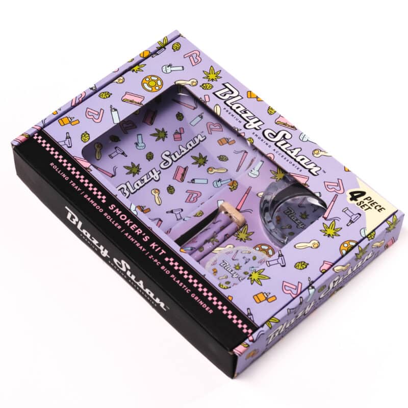 Photograph of product: Blazy Susan | Smokers Kit Purple Icons $45