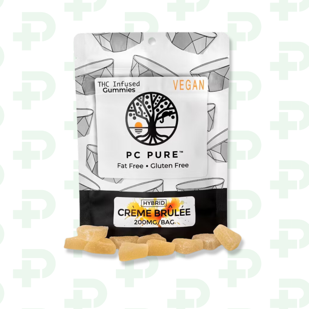 Photograph of product: PC Pure 200mg Gummy - Hybrid - CREME BRULEE