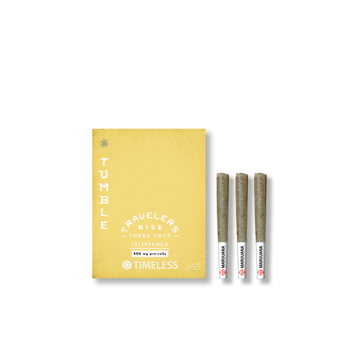 Photograph of product: TUMBLE 0.5G SHARKELBERRY FIN INFUSED PRE-ROLL 3PK