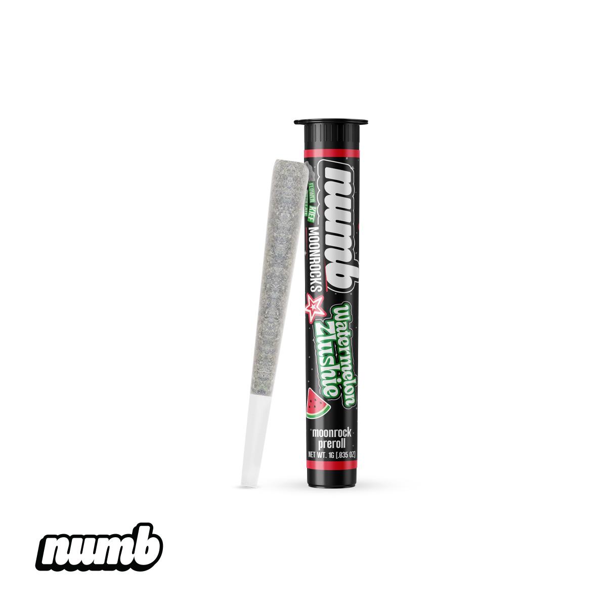 Photograph of product: Numb Watermelon Zlushie Moonrock Infused Pre-Roll | 1g
