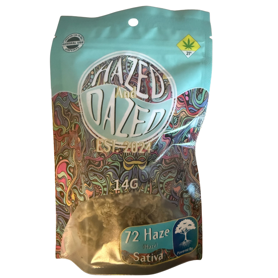 Photograph of Product: Hazed and Dazed 72 Haze Flower Sativa 14g