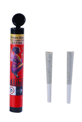 Photograph of Product: Dream Star | 2 Pack | Pre rolls Sativa | Alibi