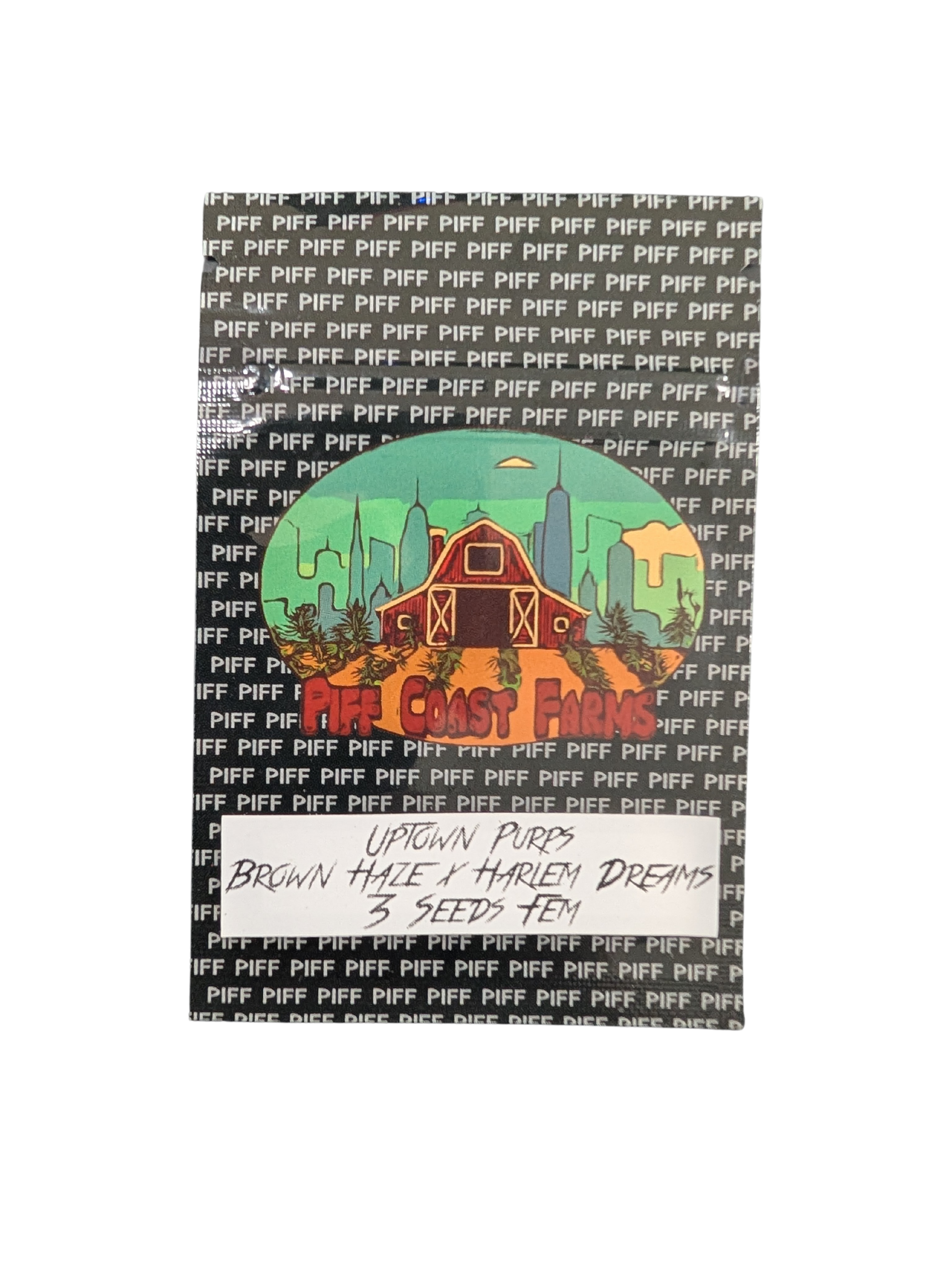 Photograph of product: Piff Coast | Uptown Purps | Femenized Seeds | 3pk