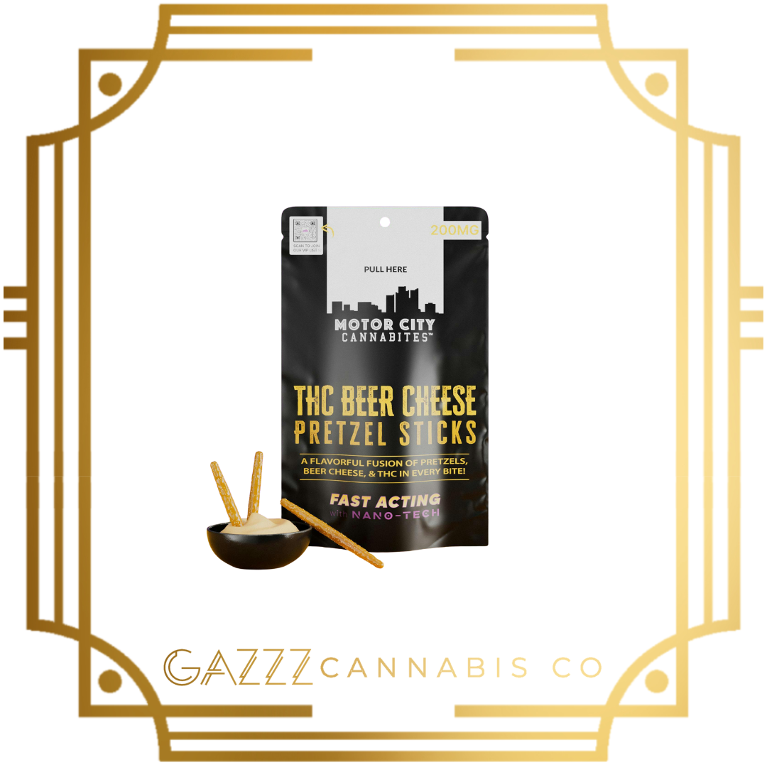 Photograph of product: Edible - Motor City | Pretzel Sticks 200mg | Beer Cheese