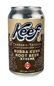 Photograph of product: Keef Xtreme Soda Bubba Kush Root Beer 100mg