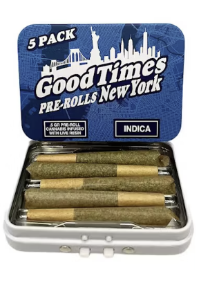 Photograph of product: GoodTimes Purple Punch Pre Roll 5 Pack