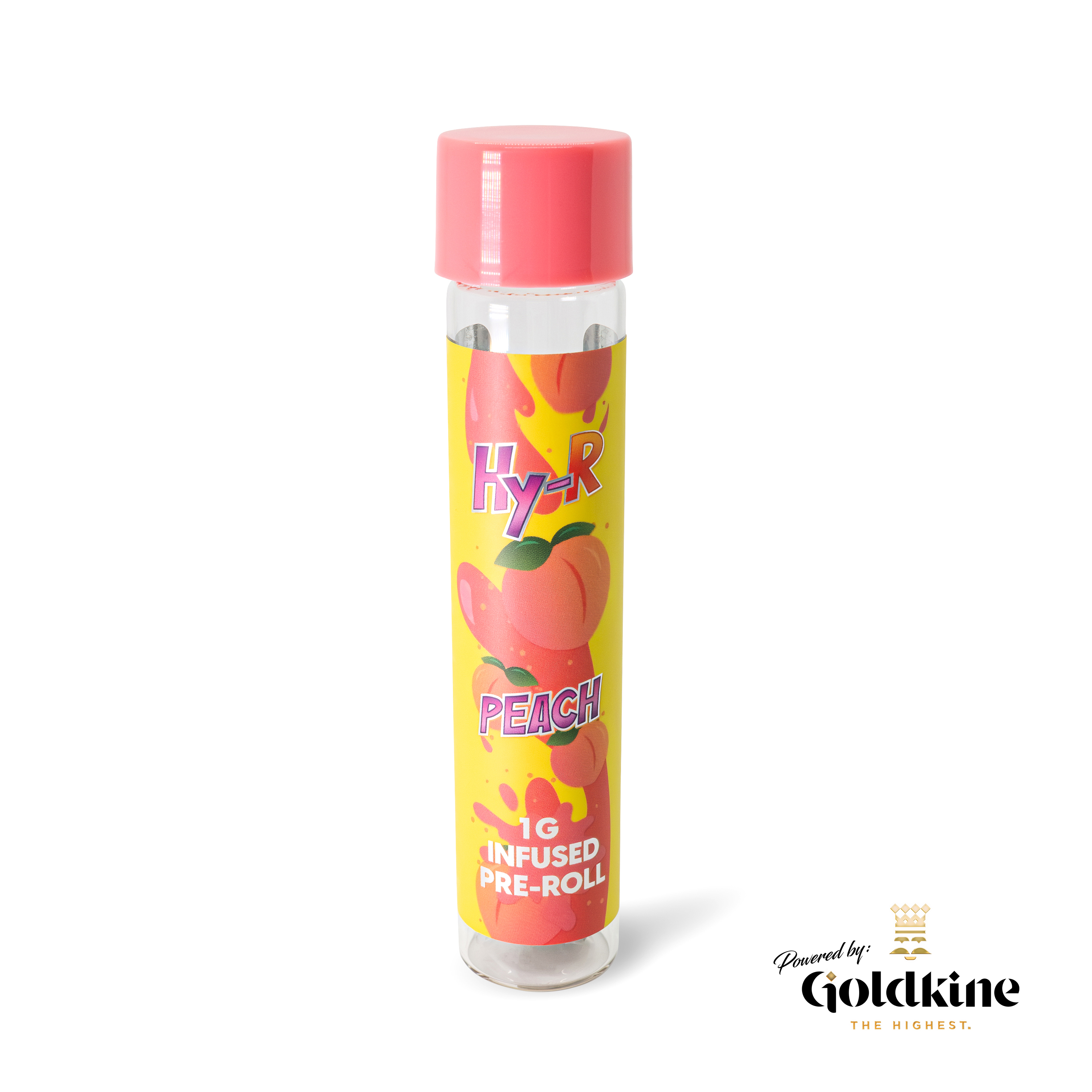 Photograph of Product: HY-R | ICC | Infused Preroll | Peach | 1g