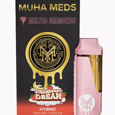 Photograph of product: Muha Meds - Melted Diamond Disposable Vape - (1g) - Hybrid - **STRAWBERRY DREAM** (2/$40)