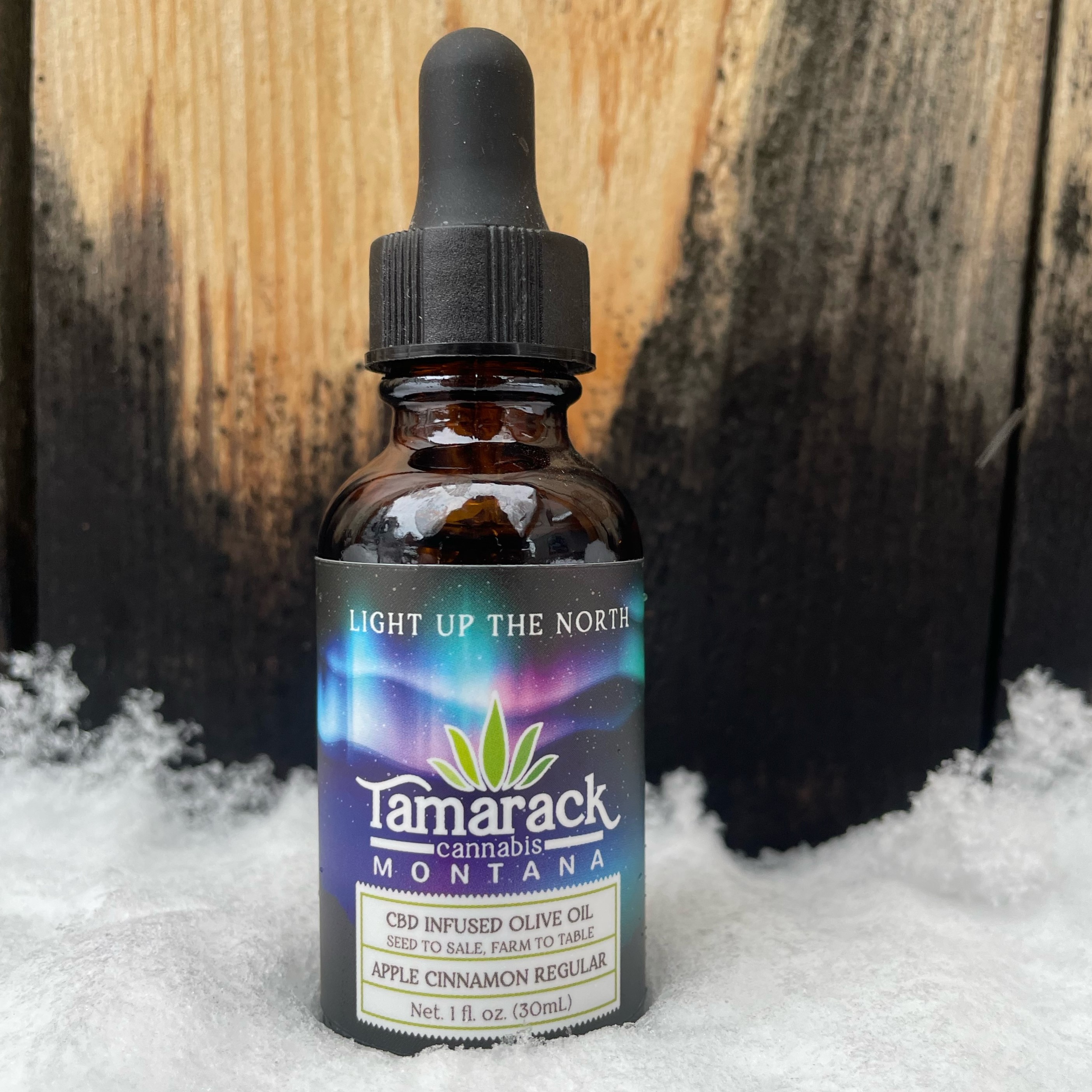 Photograph of product: Tamarack Hemp - CBD Oil - Base  - Apple Cinnamon - 10mg/ml CBD $12