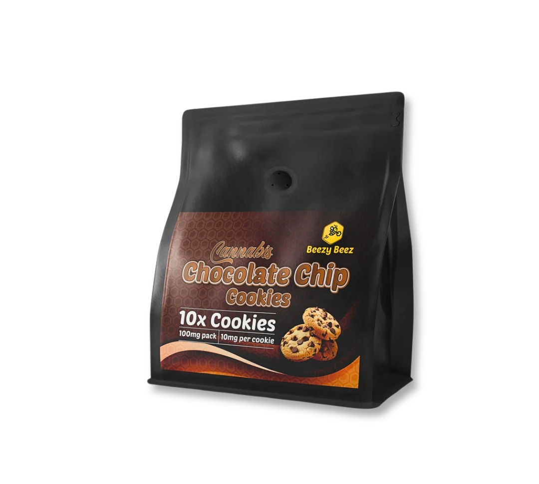 Photograph of Product: Beezy Beez - Chocolate Chip Cookies 10pk - 100mg