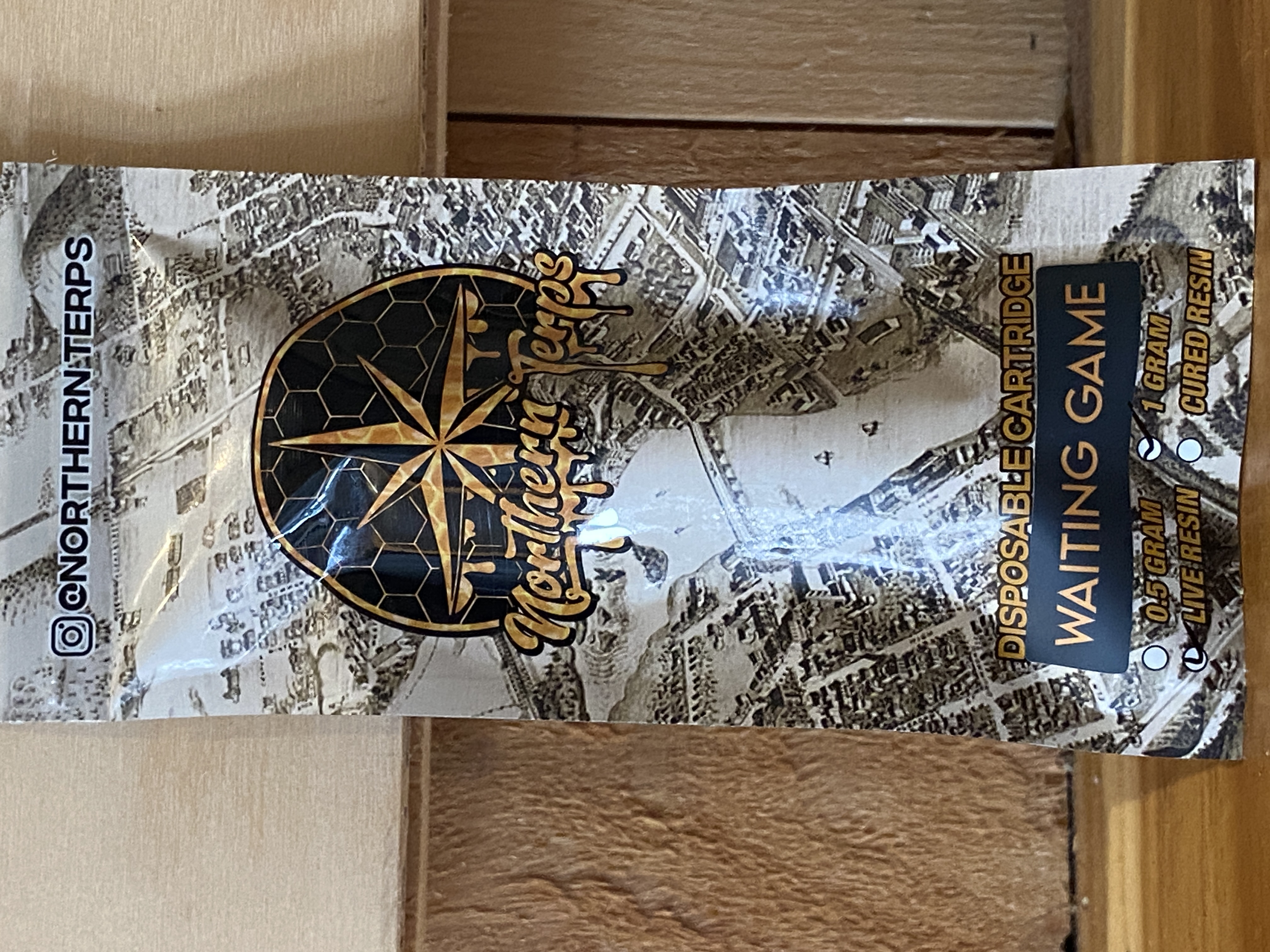 Photograph of product: Northern Terps | Waiting Game | Live Resin Disposable