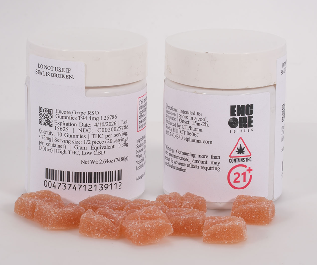 Photograph of product: Grape RSO 10mgx10ct Gummies (I) 25786