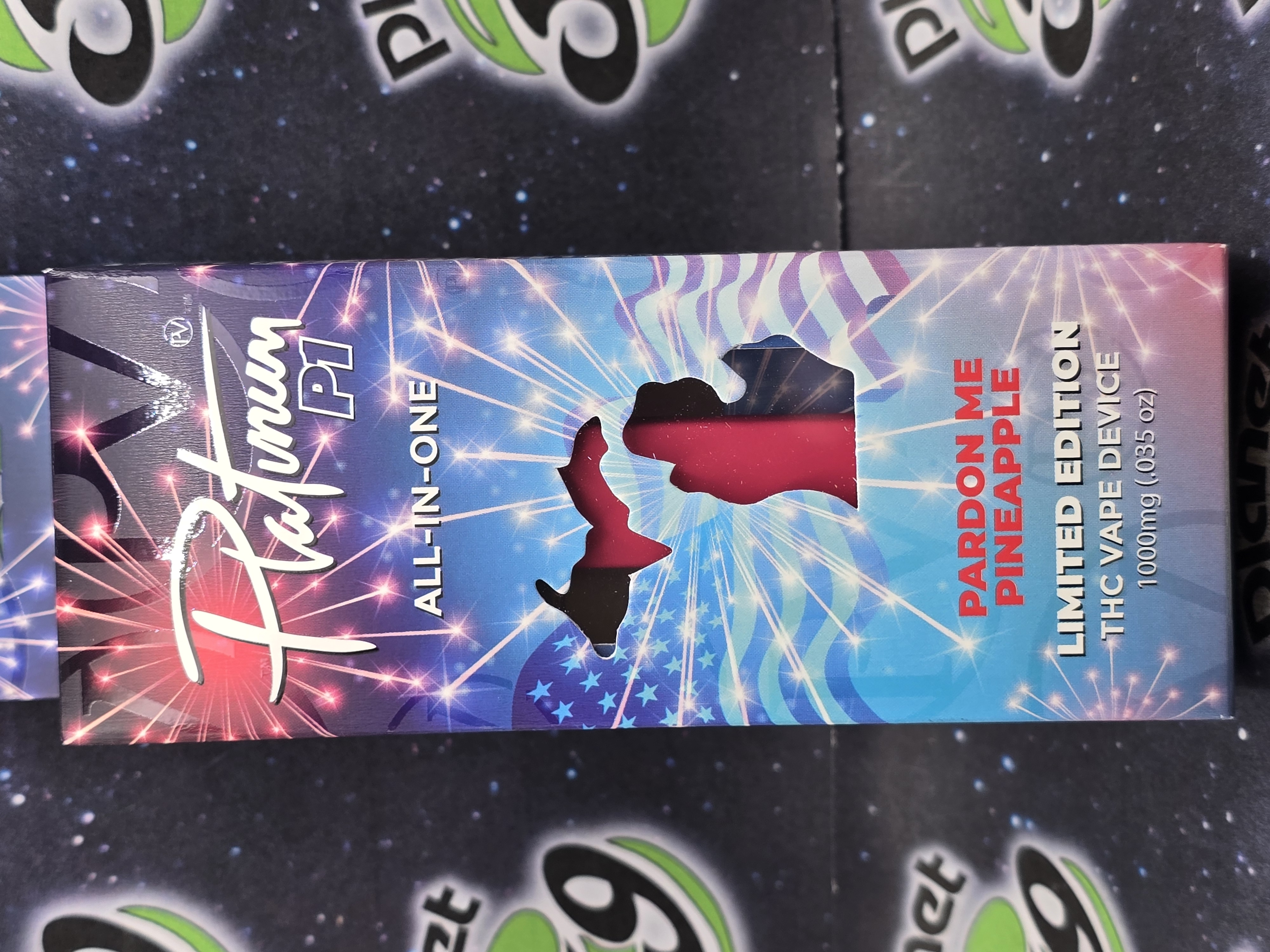 Photograph of product: Platinum Vape | Pardon Me Pineapple (Limited 4th of July) Disposables (H)