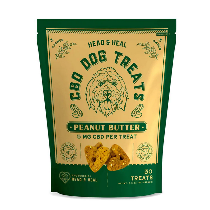 Photograph of product: Head & Heal | 5mgCBD Dog Treats | Peanut Butter