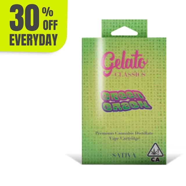 Photograph of product: Gelato Classics | 1g - Green Crack - Cartridge - Oui'd - 