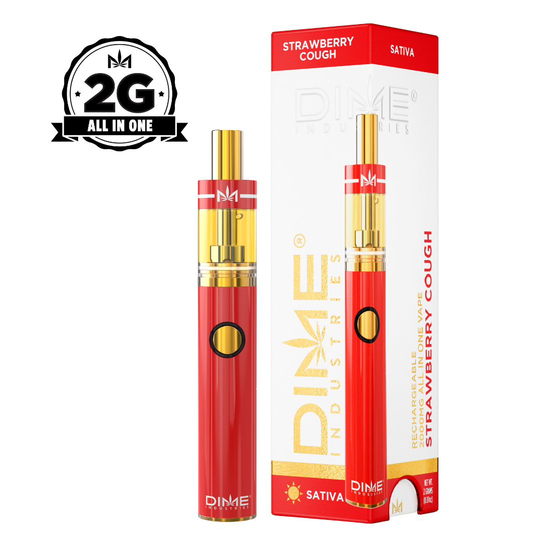 Photograph of product: Dime Strawberry Cough Disposable 2g (S)