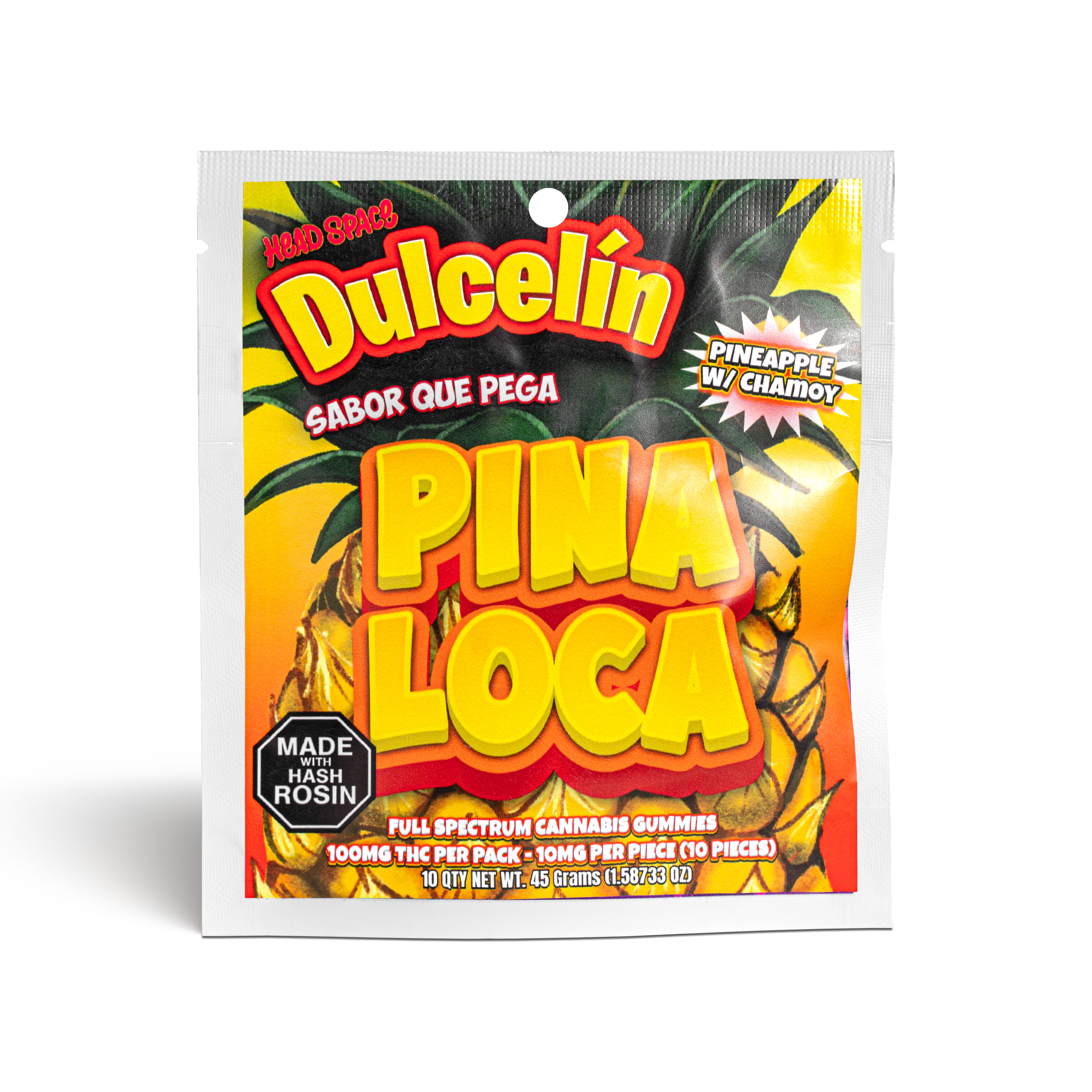 Photograph of product: Pina Loca Dulcelin Gummies - 100mg