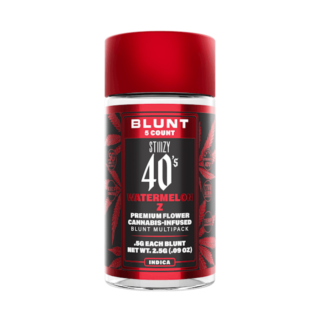 Photograph of product: 40's Watermelon Z | Infused Mini Blunt 5 Pack 2.5g - 
