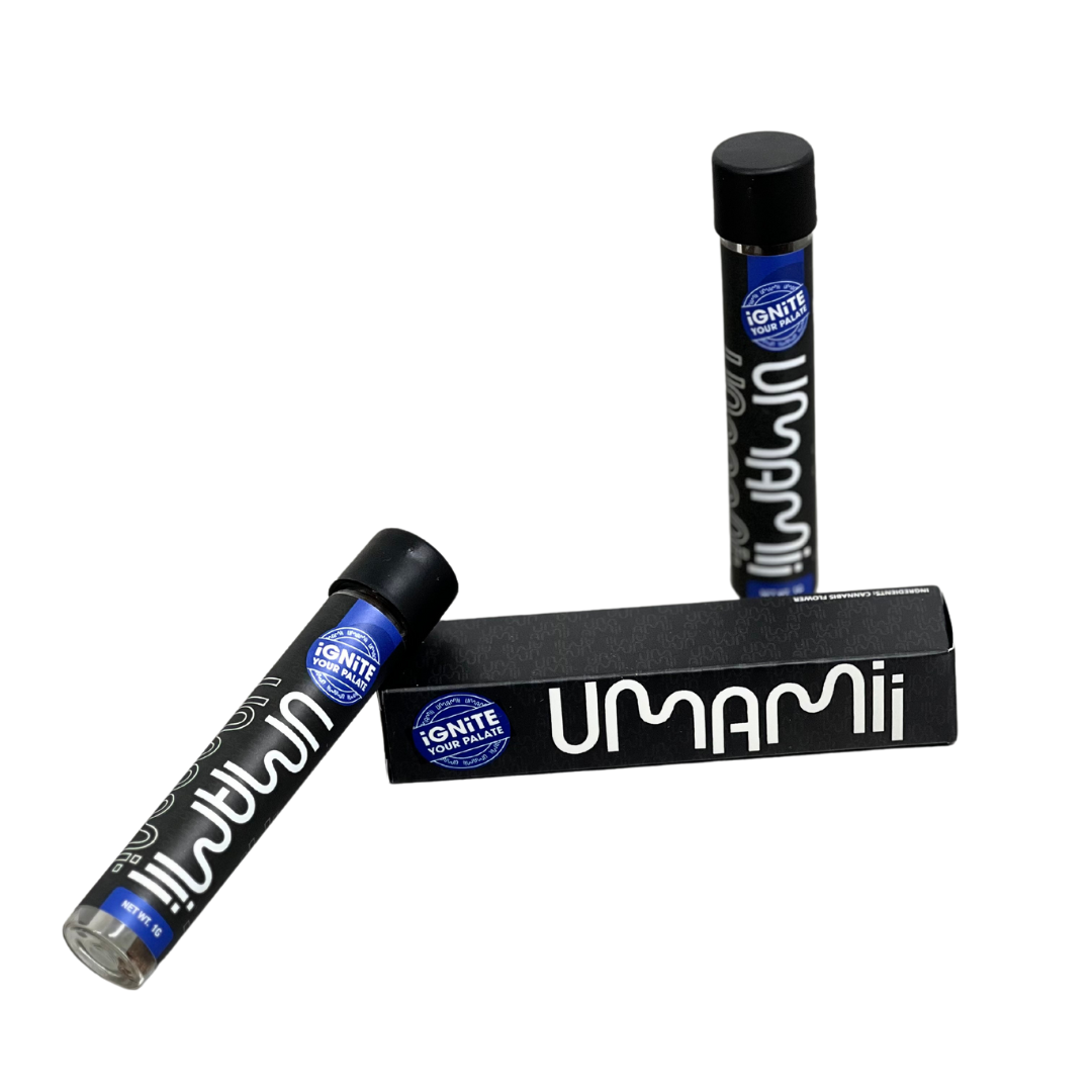 Photograph of product: GMO 1.2G Blunt Pre-Roll | UMAMII |