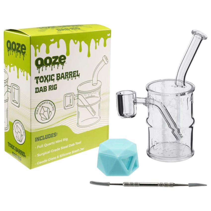 Photograph of product: Ooze Mini Toxic Barrel Quartz Dab Rig | 5.5"