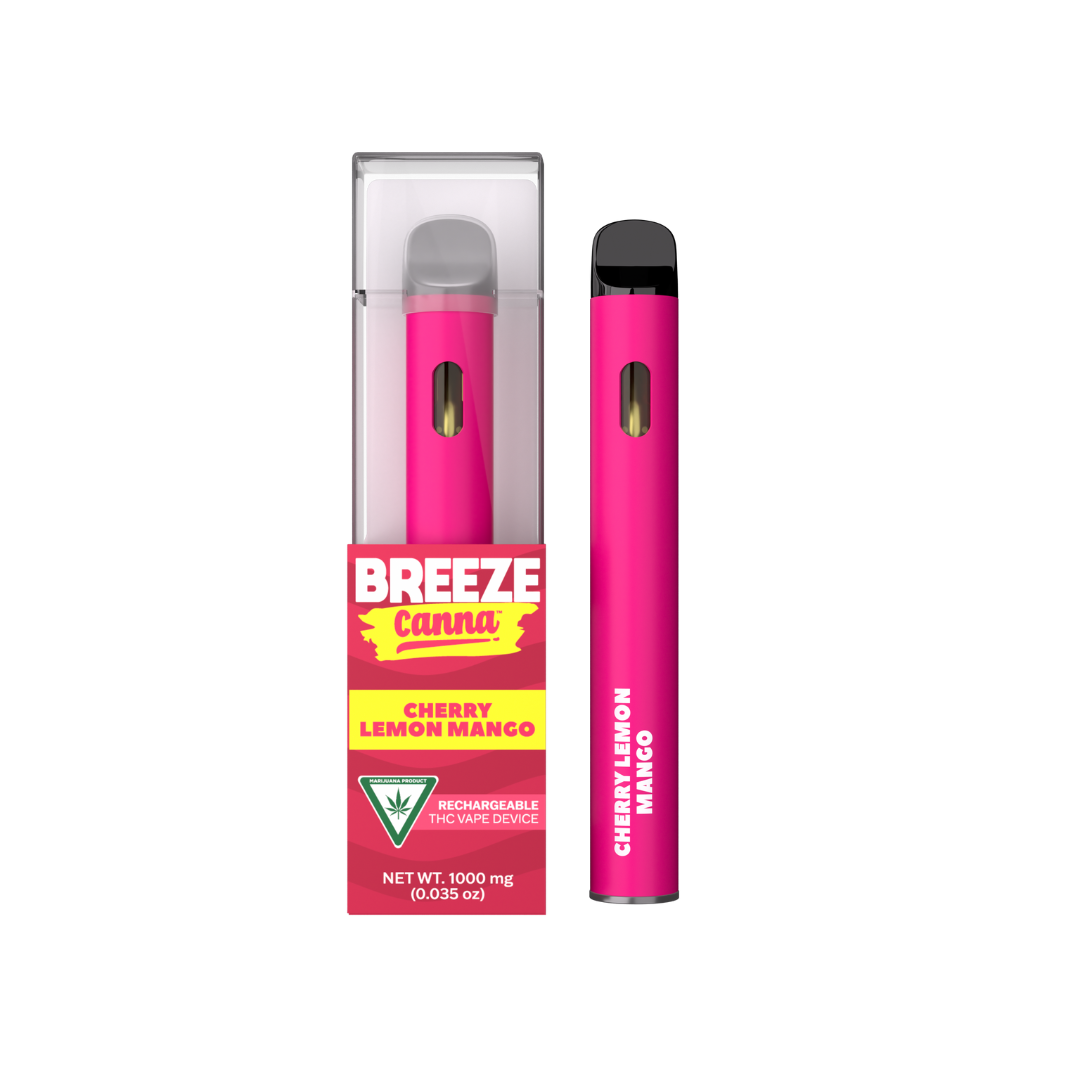 Photograph of product: Breeze | Cherry Lemon Mango Disposable Vape | 1g