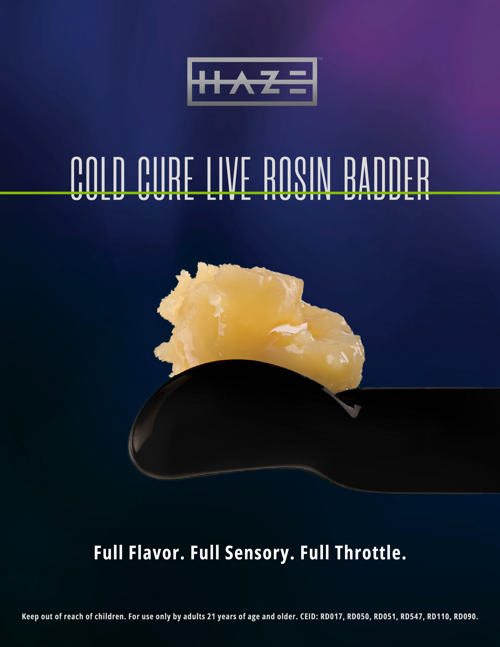 Photograph of product: Cold Cured Live Wedding Cake Rosin 0.5g