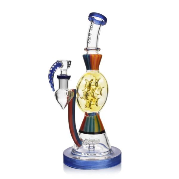 Photograph of product: EG Glass Swiss Perc Rig Color: Light Purple