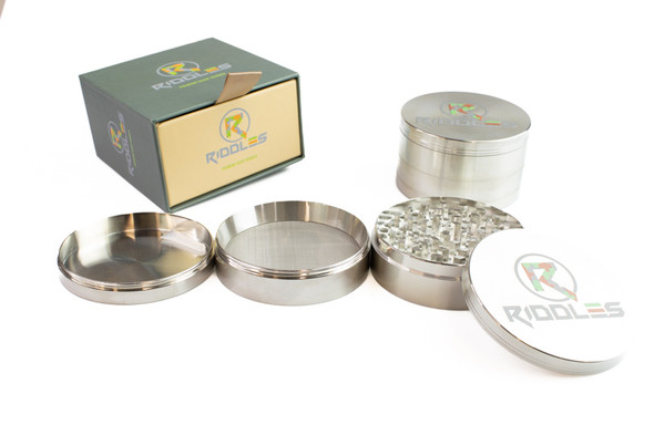 Photograph of product: Paraphernalia | Riddles | 75mm | 4pc Herb Grinder