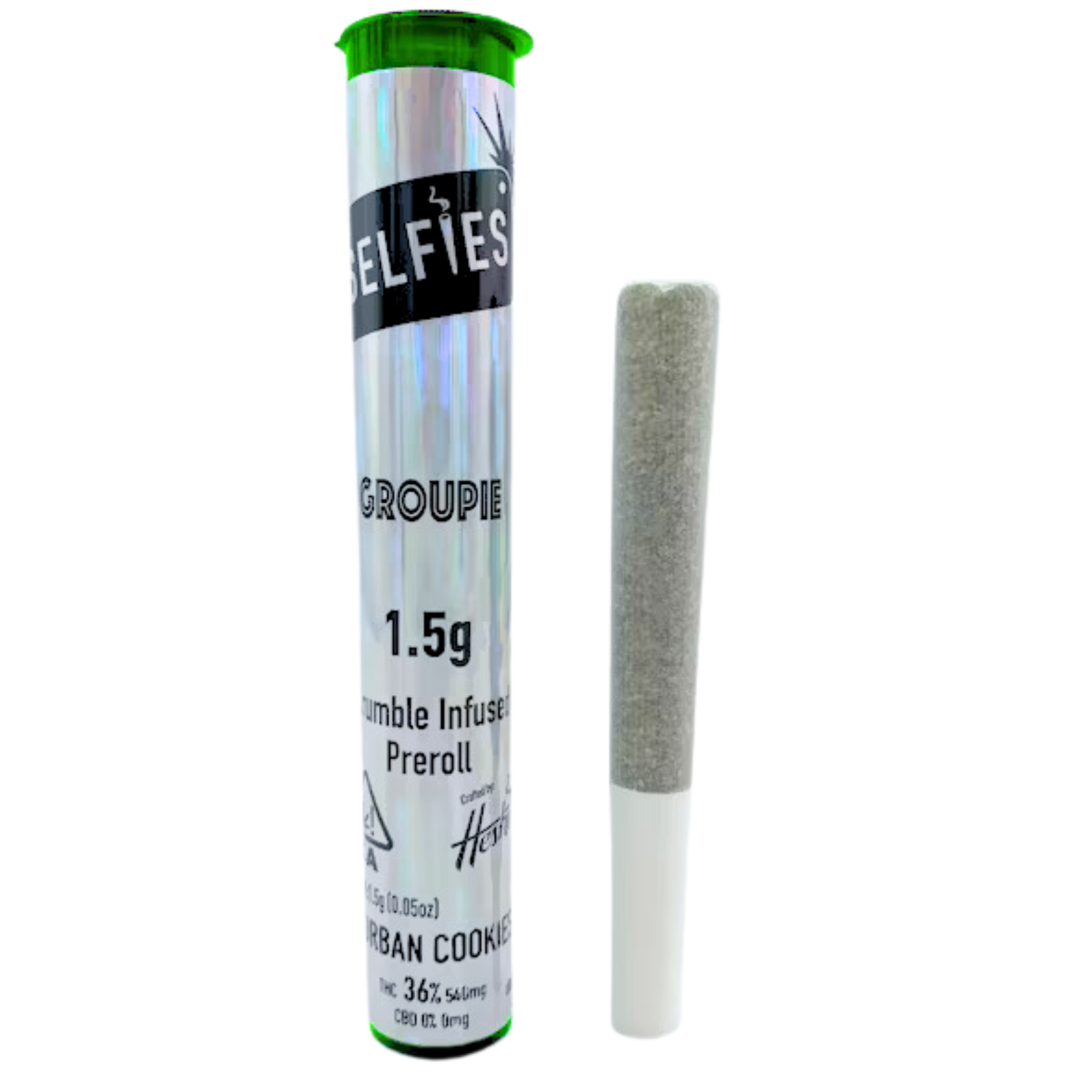 Photograph of product: DURBAN COOKIES CRUMBLE INFUSED PREROLL