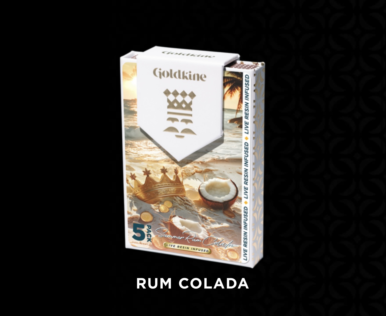 Photograph of product: Goldkine: Summer Rum Colada 5 Pack Infused Pre-Roll (0.6gx5)