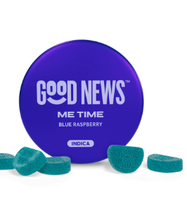 Photograph of product: Good News Gummies Me Time Blue Raspberry (I) 100mg