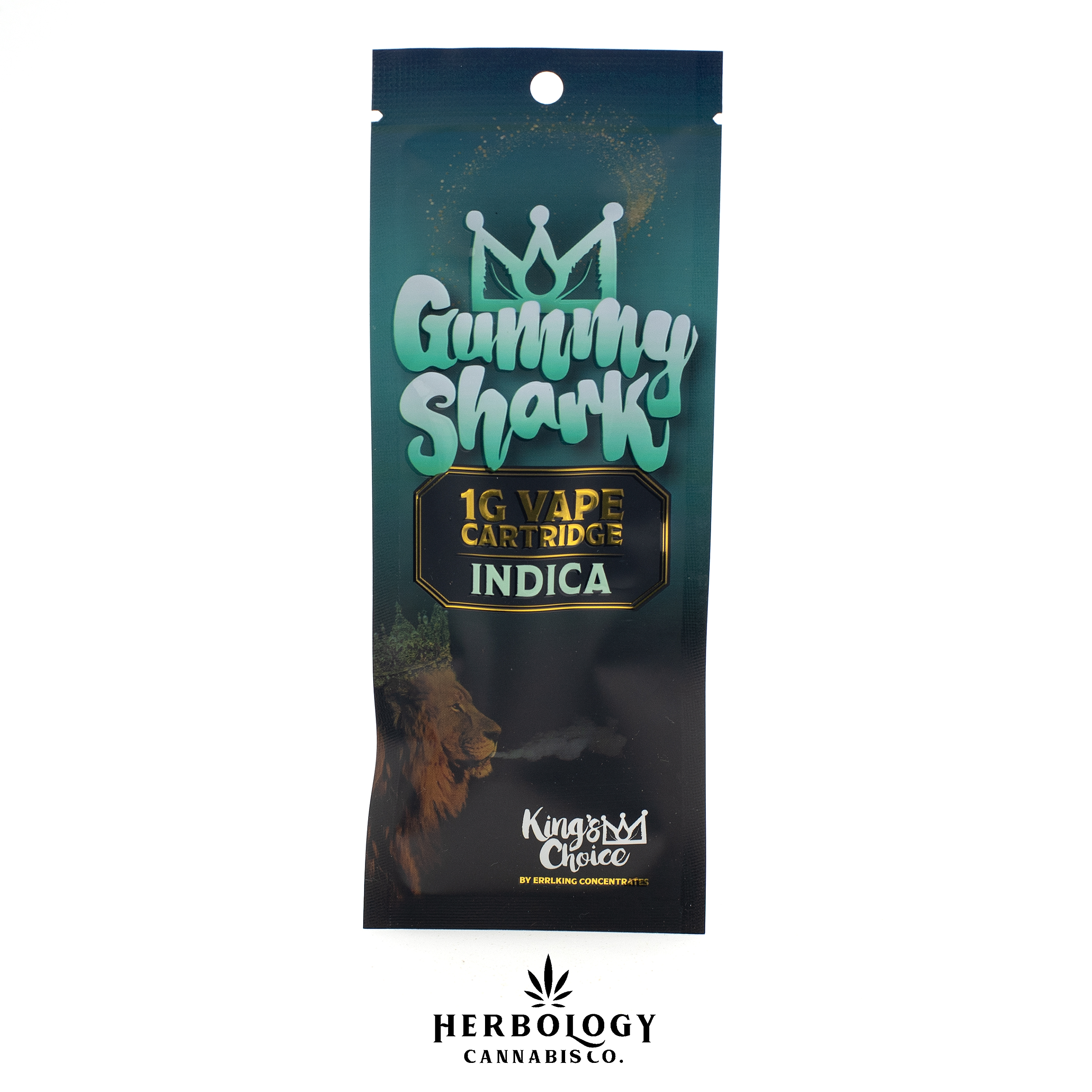Photograph of product: Errlking | 510 Cart | King's Choice | Gummy Shark | 1g