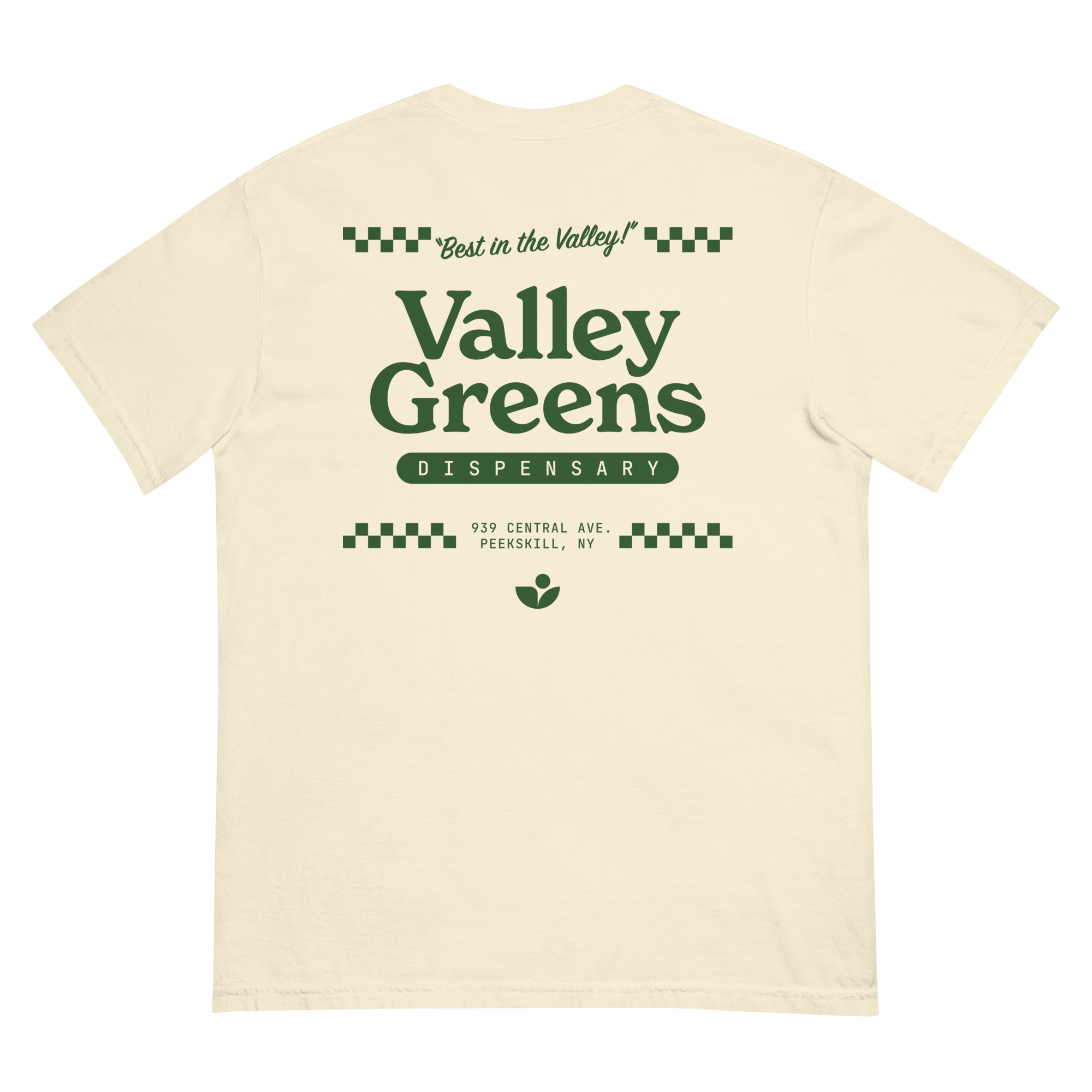 Photograph of product: Valley Greens | Best in the Valley | T-Shirt | Ivory