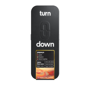 Photograph of product: Turn | Papaya | Live Resin Disposable Vape | 1g
