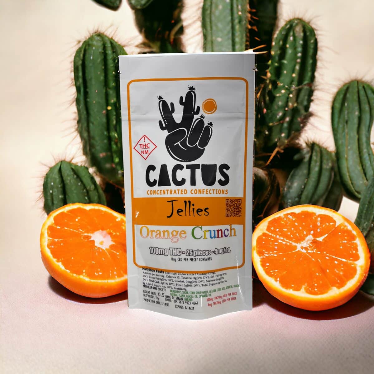 Photograph of product: LE | Jellies | Orange Crunch | 100mg