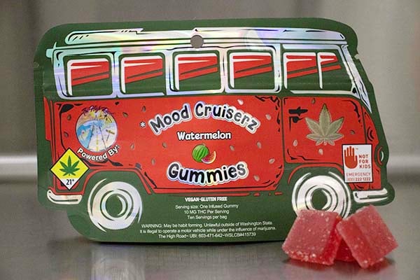 Photograph of product: Watermelon [DOH] Rosin Gummies - by Mood Cruiserz