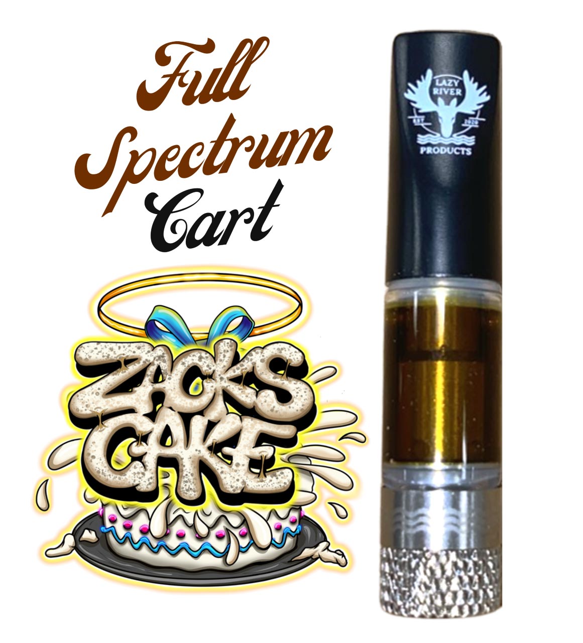 Photograph of product: Zack's Cake Full Spectrum Distillate Cart .5g (TAX INCLUDED)