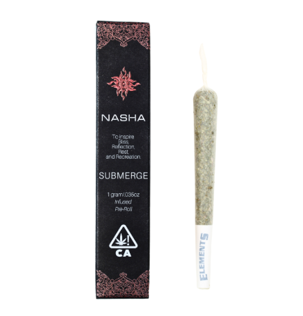 Photograph of product: Nasha Submerge Infused Preroll 1g Mule Fuel x GovernMint Oasis