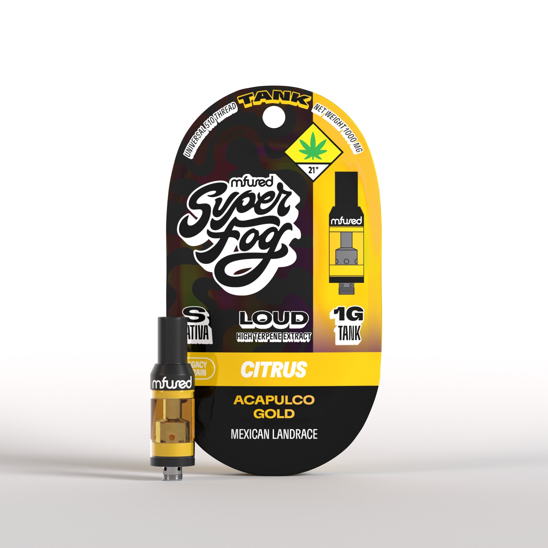 Photograph of product: Mfused Loud - Acapulco Gold (S) - Vape - HTE 510 - 1g