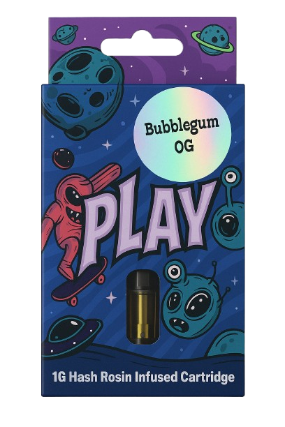 Photograph of product: BubbleGum OG | 1g au chocolat Infused Vape Cart
