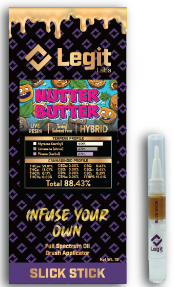 Photograph of product: Nutter Budder | Cured Resin Slick Stick | Legit Labs