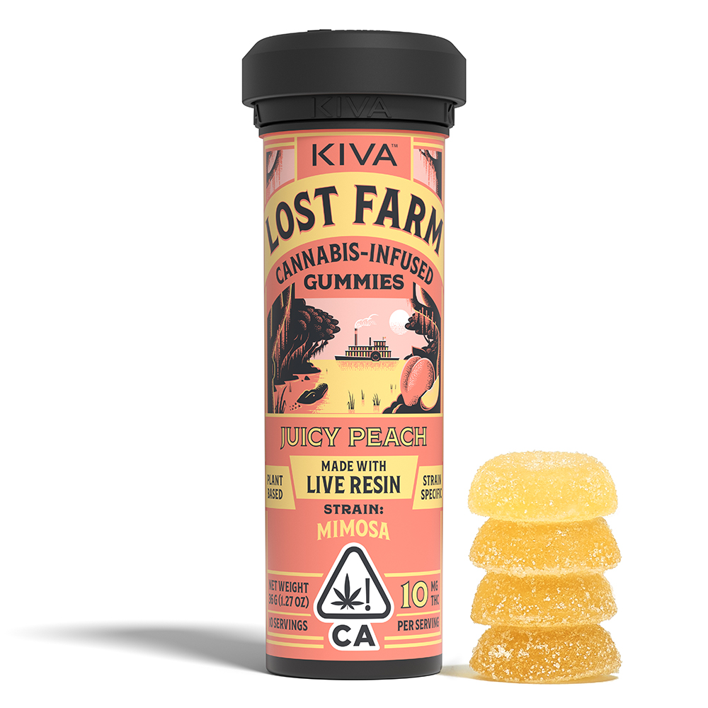 Photograph of product: LOST FARM JUICY PEACH GUMMY