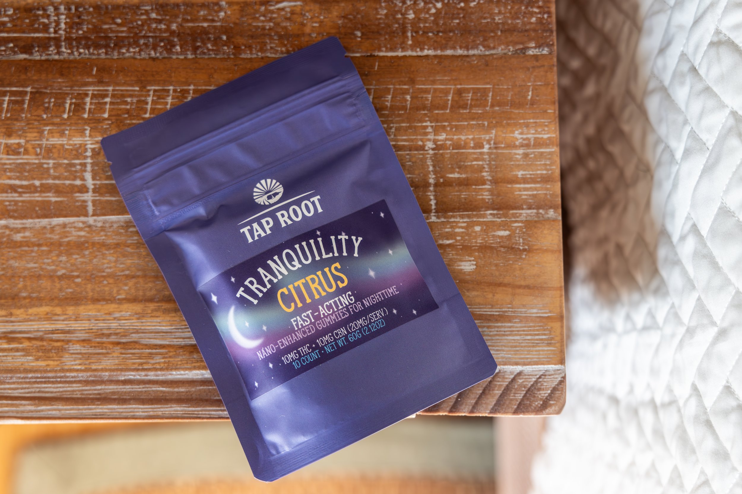 Photograph of Product: Tap Root | Gummy | Tranquility Citrus | 100mg 10pk