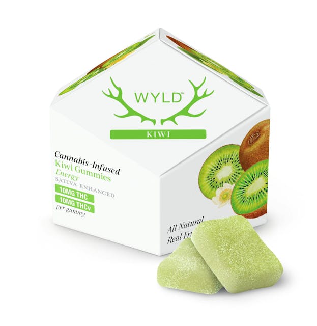 Photograph of product: Kiwi 1:1 TH-ouiv + Oui'd Enhanced Gummies | 100:100mg