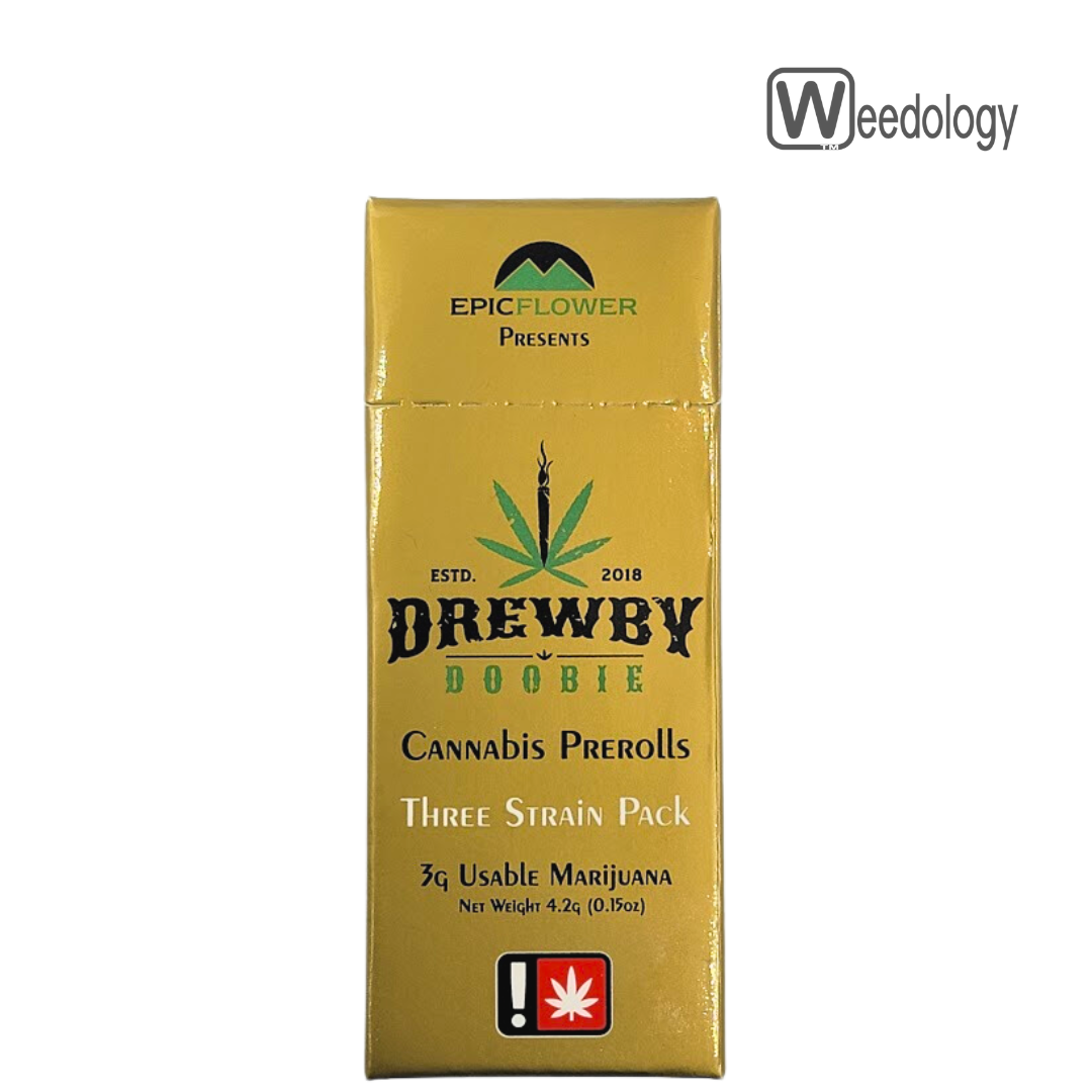 Photograph of product: Drewby Doobie 6pk OMG(I)/SPRITZER(H)/WHITE CHOC CHIP #8(S) 0.5g Pre-Rolls