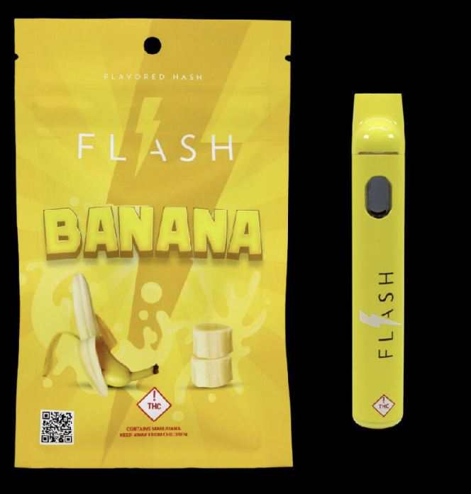 Photograph of Product: FLASH Banana Kush Vape