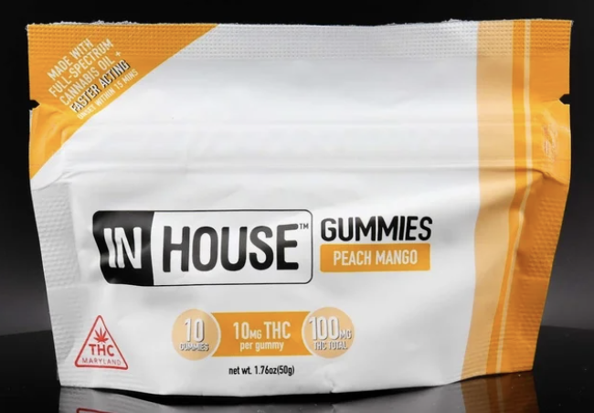 Photograph of product: Peach Mango [10mg TH-oui] Gummies || In House